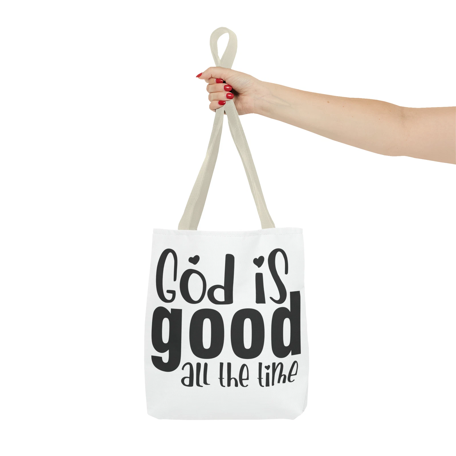 God is Good All the Time Tote Bag (AOP)