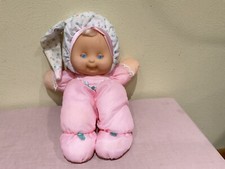VTG. FISHER PRICE PUFFALUMP KID BEDTIME LIGHT UP BABY GIRL, SLEEPY EYES, 13 IN.