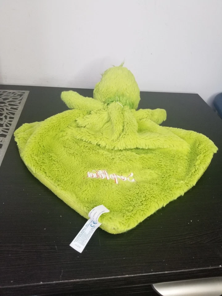 Manta de Seguridad Aurora Lovey Dr Seuss El Grinch Personalizada con Nombre Sophia Foto 4 de 4