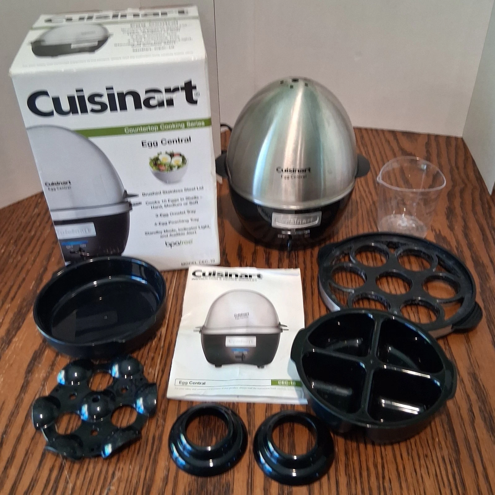 Cuisinart Egg Central Electric Egg Cooker 10 Egg Capacity CEC-10 COMPLETE w/ Box
Opens in a new wind