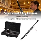 Synthetic Wood Bassoon Professiona C Key Woodwind Instrument With Carry Case