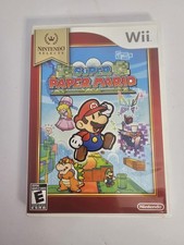 Super Paper Mario Nintendo Selects Wii Video Game Complete with Manual Tested