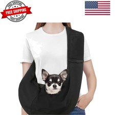 Small Dog Sling Carrier, Reversible Hands Free Dog Sling Carriers for Small D...
