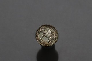 🧭🇹🇭 THAILAND 50 SATANG 1929 SILVER NICE TONING & DETAILS B95 #8338