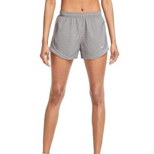 Nike Women  s Dri-Fit Tempo Brief Lined Running Shorts 3  Mid-Rise Size XL Gray