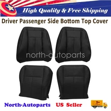 Driver Passenger Bottom Top Leather Seat Cover Black For 07-14 Ford Expedition