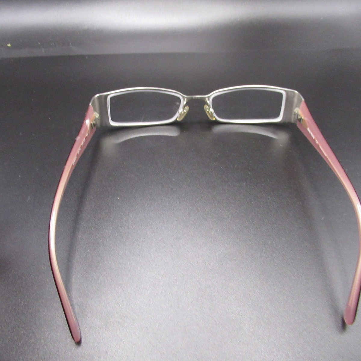 Miu Miu MU56CV Women's Rectangle Eyeglass Frames Silver Pink Mauve
