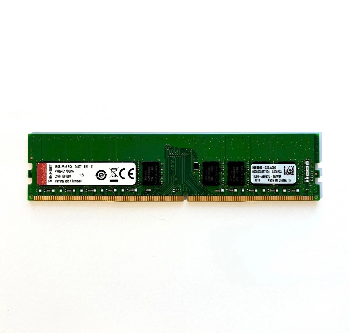 25+ PC4-19200 (DDR4-2400) Bus Speed 16 GB Total Capacity DDR4