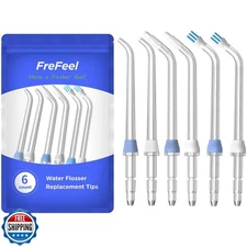 Replacement Heads for Waterpik Water Flosser (2 Classic Jet Tips and 2 Orthod