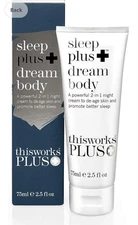 This Works Sleep + Dream Body Retinol Bedtime Lotion Anti Age Repair 2.5oz NIB