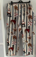 BNWOT  TU Size XXL Circus Animal Stripe Print Pyjama Trousers Elasticated Cotton
