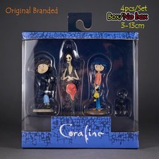 Coraline Model Dolls Toys 4pcs 3-13cm Figure Coraline Cat Wybie Other Mother UK