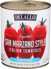 Delallo Crushed San Marzano Tomato 28 oz (Pack of 12)