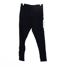 Mooslover Size L High-Waisted Black Leggings With Tummy Control  Pockets Womens