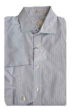 GANT DIAMOND G Men's Hamptons Blue Stretch Fitted Broadcloth 3050906 Sz 40 NWT