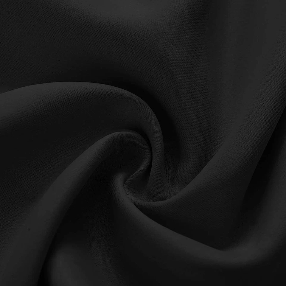 1/2x Panels Blackout Scalloped Kitchen Short Curtain Swag Valance Rod Pocket - Image 4 of 4