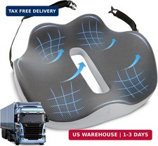 X-Large Seat Cushion for Truck Car Drivers, Memory Foam Seat Cushion for Long