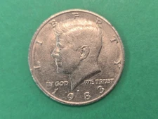 1983 p Kennedy half dollar fs-901 no fg mint error variety