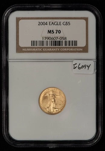 2004 G$5 1/10 oz Gold American Eagle - NGC MS 70 - SKU-G6094