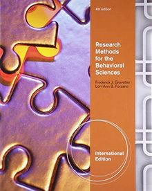 Research Methods for the Behavioral Sciences, Inter... | Buch | Zustand sehr gut
