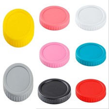Wide Mouth Mason Jar Lids - 8PCS Colored Mason Plastic Lids Wide Mouth, Leak Pr
