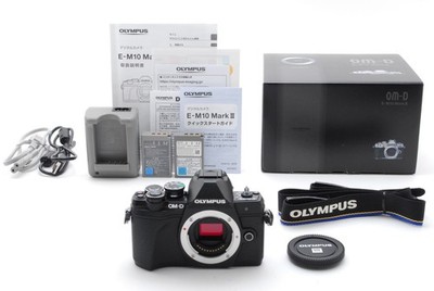 [TOP MINT] Olympus OM-D E-M10 Mark III 16.1 MP Digital Camera Black Body Only