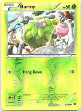 Burmy 2/124 Common Fates Collide Pokemon Reverse Holo Near Mint