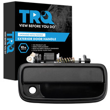 Trq Metal Reinforced Front Right Exterior Door Handle Black Black Textured