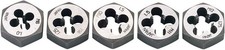 Metric Hex Die Nut Set - 5-Piece, Carbon Steel, Compact Thread Repair