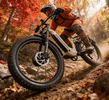 NEW 26" Electric Mountain Bike 2000W 48V 17.5Ah Fat Tire E-Bike Hydraulic Brakes