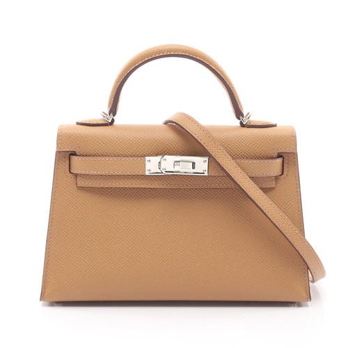 Hermes Kelly 2 2WAY Handbag Brown #RCB9460