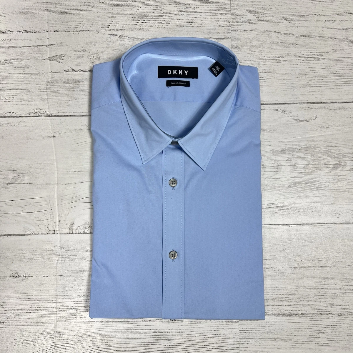 slim fit dress slacks Y2k 00s DKNY Grey Long Sleeve Shirt