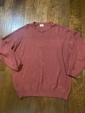 United Colors of Benetton men  s burgundy sweater SZ 2XL wool blend