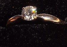 Diamond Ring 18k Gold Natural Diamond (0.22ct) High Quality