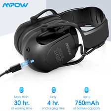 Bluetooth Ear Defenders Protection Ear Muffs Headphones AM FM Radio w/ Bag UK