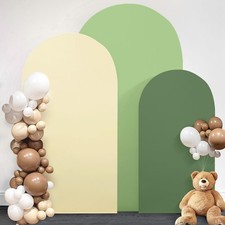 OurWarm Arch Cover Set of 3, 4FT 5FT 6FT Round Arch Backdrop Covers, Spandex