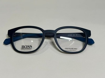 BOSS 0871 Men's Business Optical Glasses with Black Front Frame