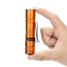 Rechargeable Flashlights 1200 Lumens EDC Flashlight, AA Pocket Orange
