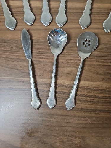 10 Pc Serving Tableware Set Oneida CELLO Community Stainless Burnished Satin - Picture 10 of 19