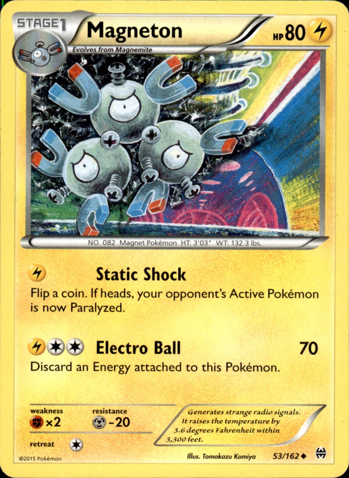 Magneton 53/162 Uncommon - Pokemon XY - BREAKthrough - LP
