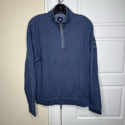 Johnnie-O Sweatshirt Medium Blue Heather Performance Quarter Zip Pro Am Jam
