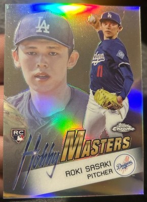 2025 Topps Chrome ROKI SASAKI (RC) HOBBY MASTERS SSP RARE CASE HIT Dodgers