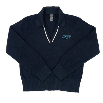 Rhone Miami Birdie Sweater Polo Black Long Sleeve Men s M NWT