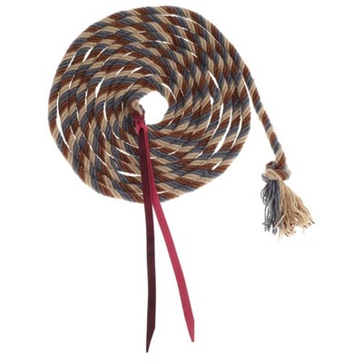 Showman Dust & Denim Mohair Mecate Reins - 22 Ft