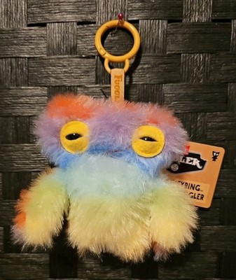 Fuggler 5'' Wide Eyed Wierdo Tie-Dye Plush Keyring Monster NEW w/TAGS