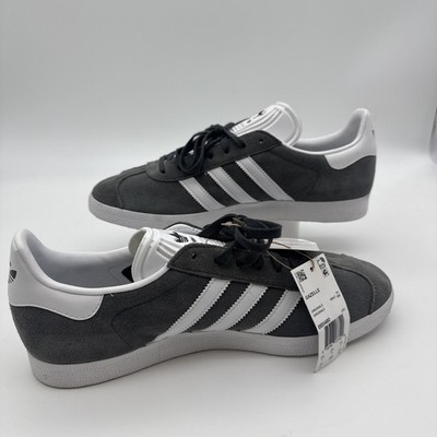 Adidas Originals Gazelle Grey Gray White Sneakers BB5480 Men's US 10