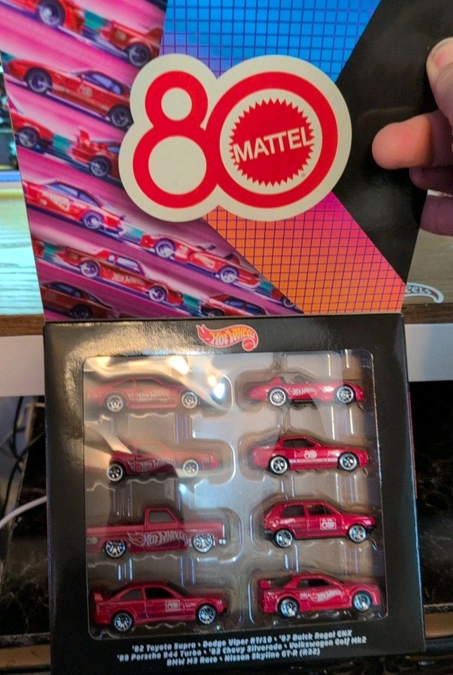 2025-hot-wheels-mattel-80th-anniversary-set-8-pack-ebay