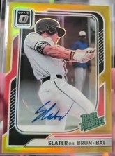 2026 Donruss Optic Slater De Brun Gold Auto #10/10 Orioles 