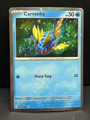Carvanha 093 Cosmos Holo Promo Scarlet & Violet Promo Pokemon Near Mint