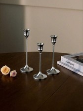 Antique Brass Iron Candle Holder Taper Candle...